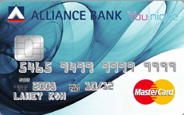 Alliance Bank You:nique Rebates Card