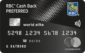 RBC CashBack World Elite card
